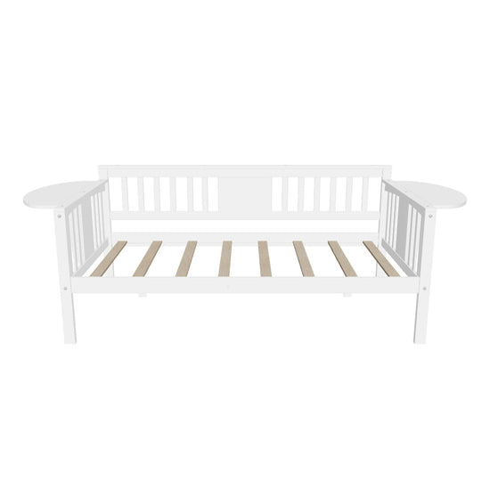 Wood Twin Daybed with Storage - [Side Table/Shelves]