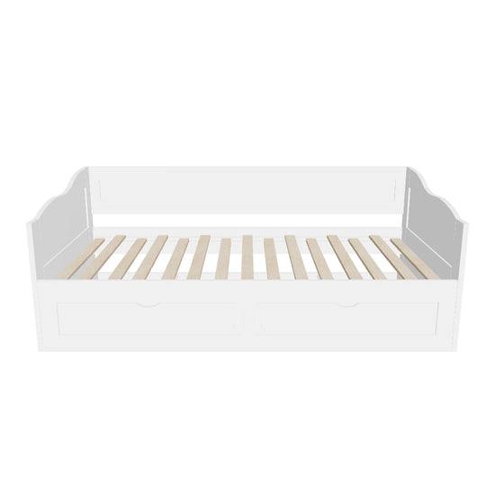 Wood Twin to King Extendable Daybed with Trundle and Storage Drawers