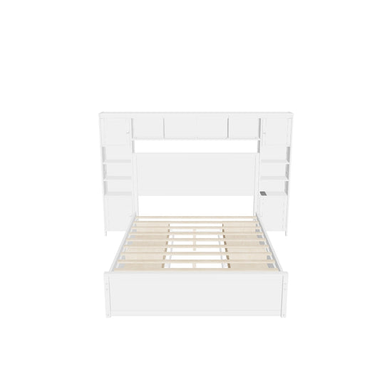 Smart Queen Storage Bed Frame with Headboard and Charging Station