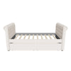 Modern Luxury Twin Size Upholstered Daybed with Storage for Adults