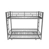 Heavy-Duty Metal Twin Over Twin Bunk Beds with Twin Trundle