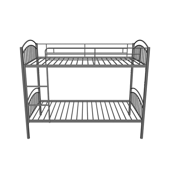 Convertible Twin Over Twin Bunk Beds for Kids, Adults - [Metal, Small Room]