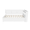 Wood Twin Daybed with Storage - [Drawers, L-Shaped Bookcases]