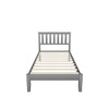 Wood Twin Size Platform Bed Frame with Headboard - [Mattress Foundation]