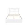 Wood Full Size Platform Bed Frame with Headboard and Storage