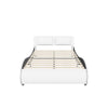 Modern Full Upholstered Platform Bed Frame with Headboard and Lights