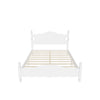 Traditional Full Size Low Profile Wood Platform Bed Frame with Headboard