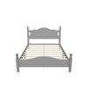 Traditional Wood Queen Size Low Profile Platform Bed Frame with Headboard