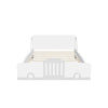 Wooden Full Size Car Bed Frame for Boys and Girls with Wheels