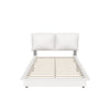 Modern Full Size Upholstered Platform Bed Frame with Headboard LED Lights