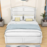 Wooden Queen Size Platform Bed with Twin Trundle Bed and Storage - [Headboard]