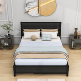 Metal Queen Size Storage Platform Bed with Twin Trundle Bed