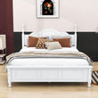 Wood Traditional Queen Size Platform Bed Frame with Headboard