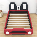 Twin Size Kids Upholstered Car Bed for Boys and Girls - [PU Leather]