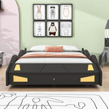 Full Size Low Race Car Kids Bed with Storage for Boys - [Wooden, Cabinet]