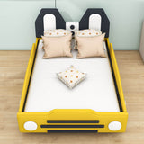 Twin Size Kids Upholstered Car Bed for Boys and Girls - [PU Leather]