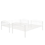 Convertible Twin Over Twin Bunk Beds for Kids, Adults - [Metal, Small Room]