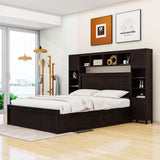 Smart Queen Storage Bed Frame with Headboard and Charging Station