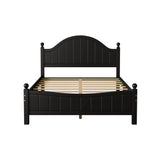 Full Size Solid Wood Traditional Platform Bed Frame with Headboard