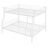 Full XL Over Queen Convertible Metal Bunk Beds for Adults, Kids