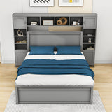 Smart Queen Storage Bed Frame with Headboard and Charging Station