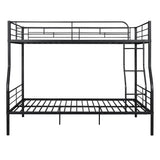 Full XL Over Queen Convertible Metal Bunk Beds for Adults, Kids