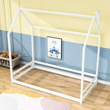 Solid Wood Twin House Toddler Floor Bed