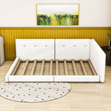 Smart Modern Low Profile Upholstered Full Size Daybed with USB Ports