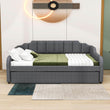 Smart Full Size Upholstered Daybed with Pull Up Trundle