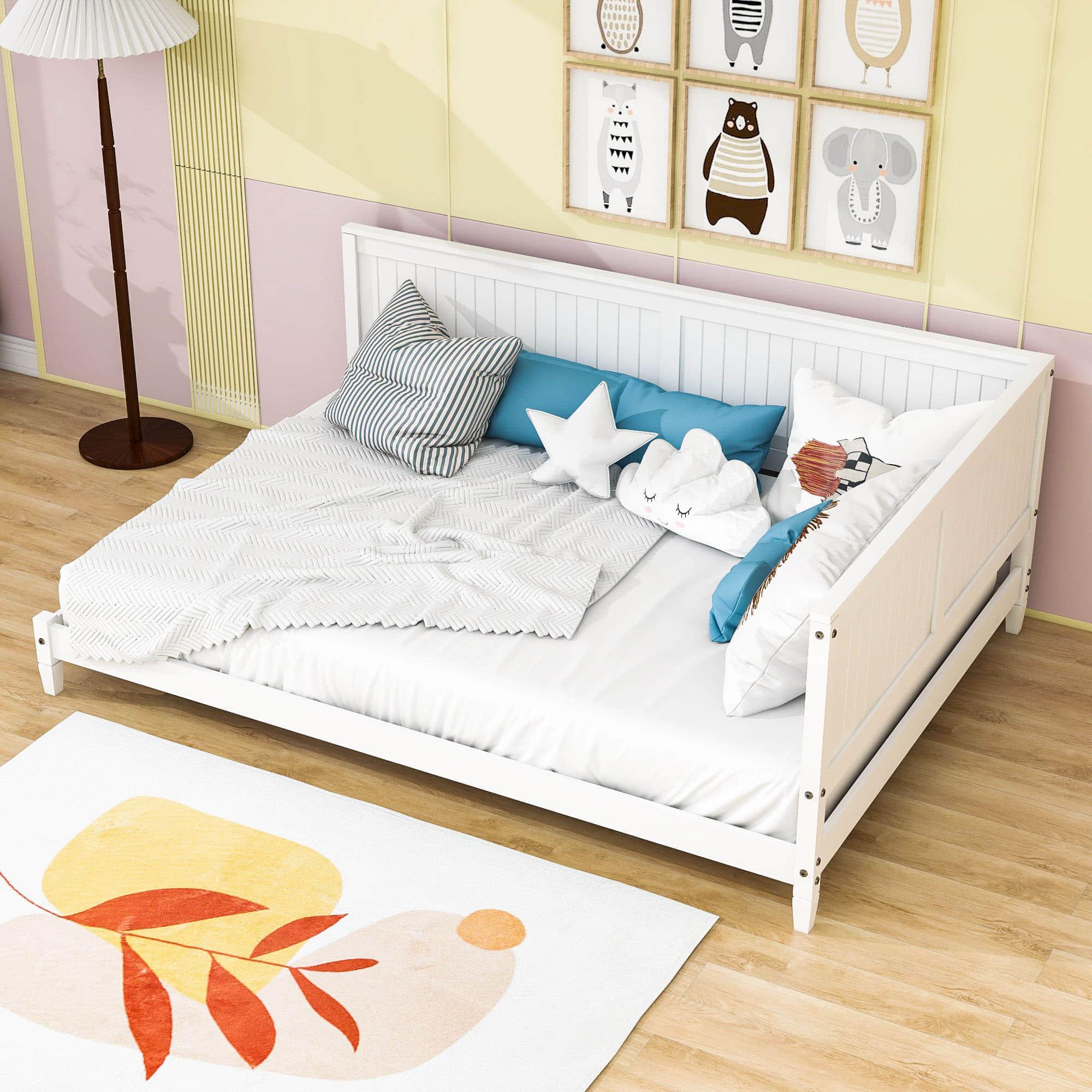 Wood Low Full Size Daybed for Kids, Toddler