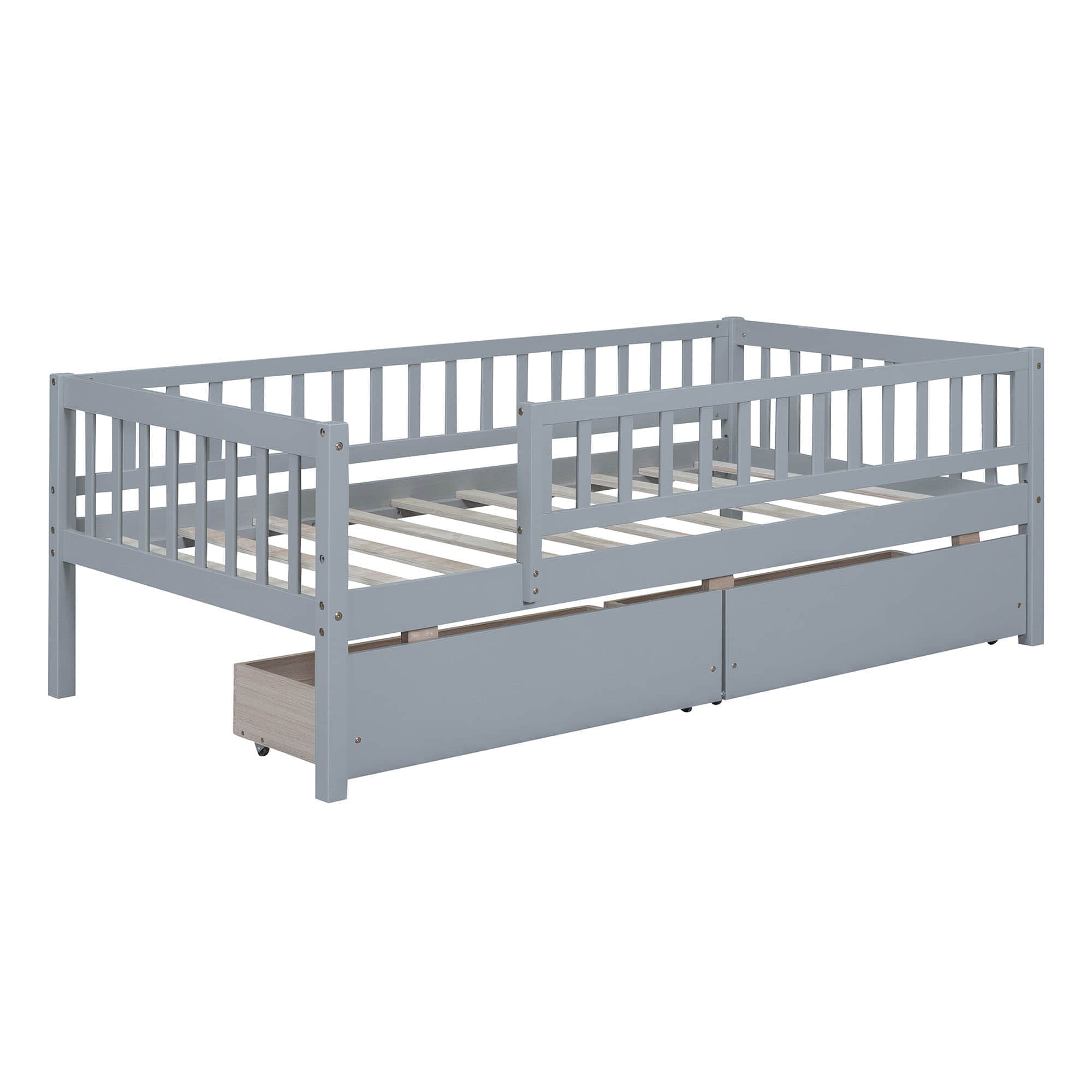 Twin Size Toddler Nursery Daybed with Storage Drawers