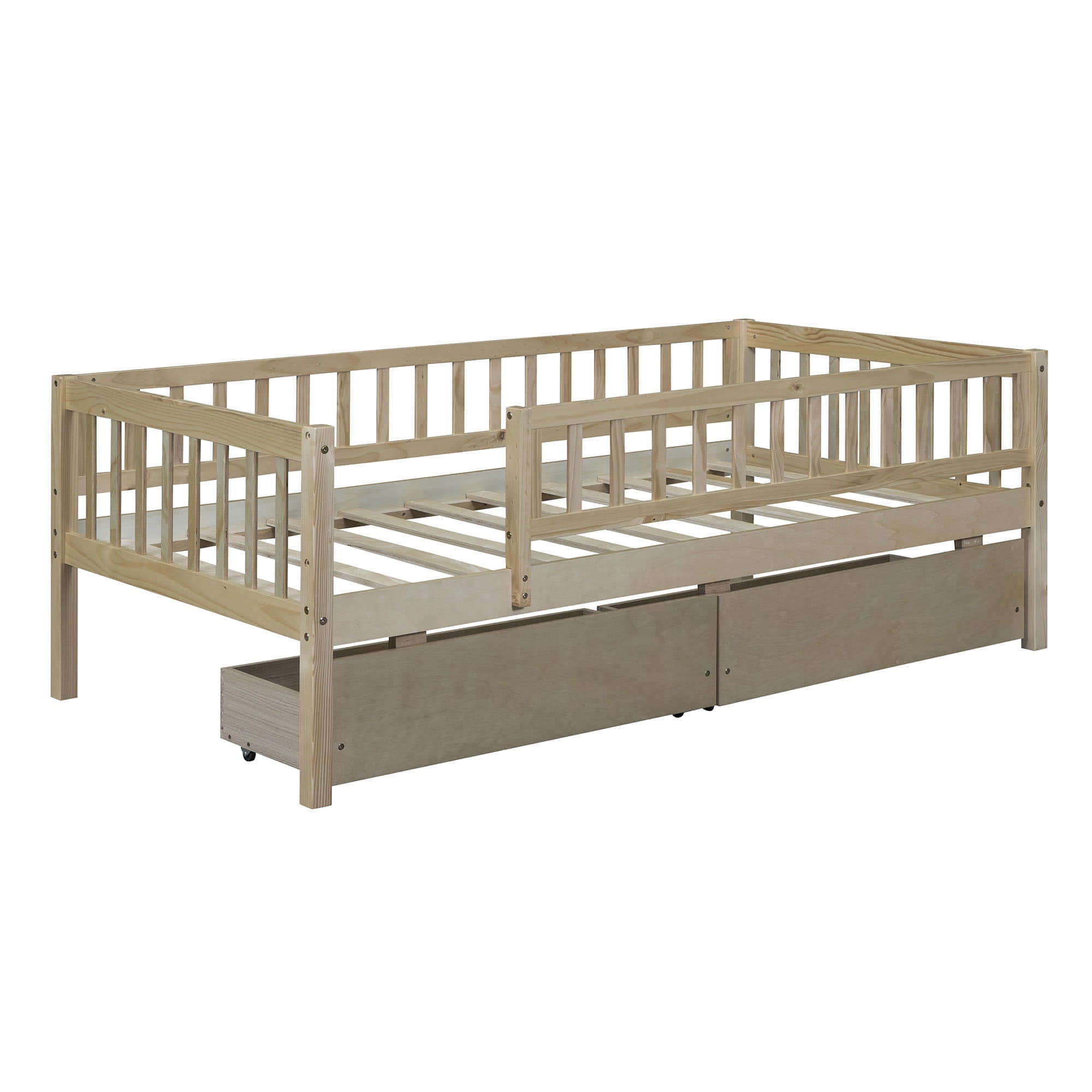 Twin Size Toddler Nursery Daybed with Storage Drawers