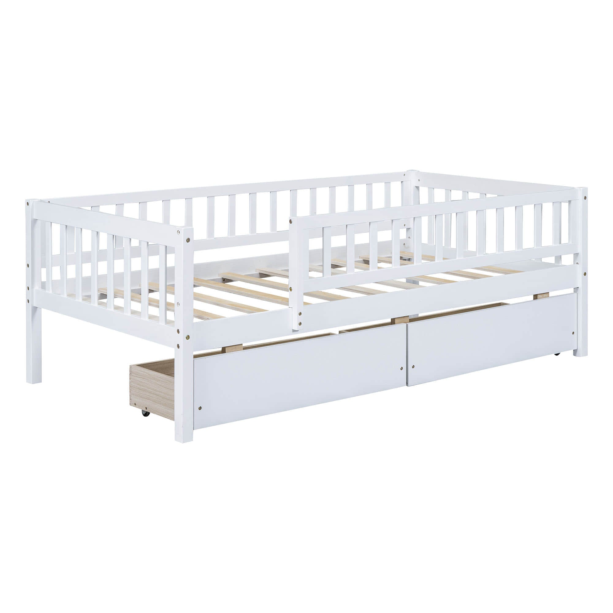 Twin Size Toddler Nursery Daybed with Storage Drawers