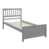 Wood Kids Bed Frame with Headboard and Footboard