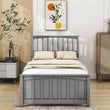 Wood Kids Bed Frame with Headboard and Footboard