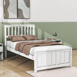 Wood Kids Bed Frame with Headboard and Footboard