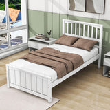 Wood Kids Bed Frame with Headboard and Footboard