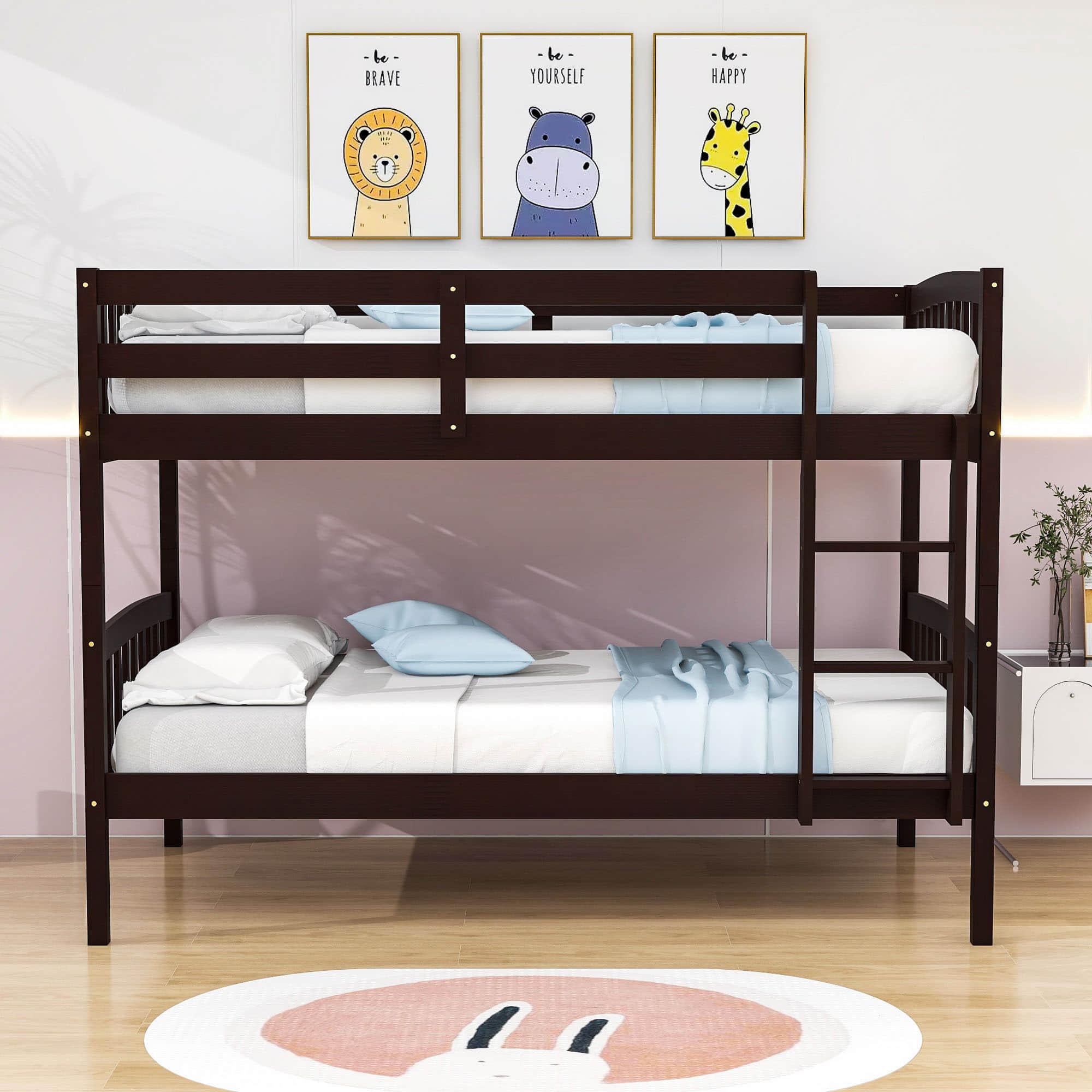 Standard Convertible Modern Twin Bunk Beds for Kids - [Scandinavian]