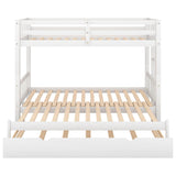 Extendable Twin Over Twin to King Bunk Beds with Trundle - [Wooden, Convertible]