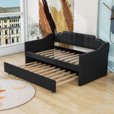 Modern Twin Upholstered Daybed with Trundle