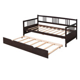 Wooden Twin Daybed with Twin Trundle