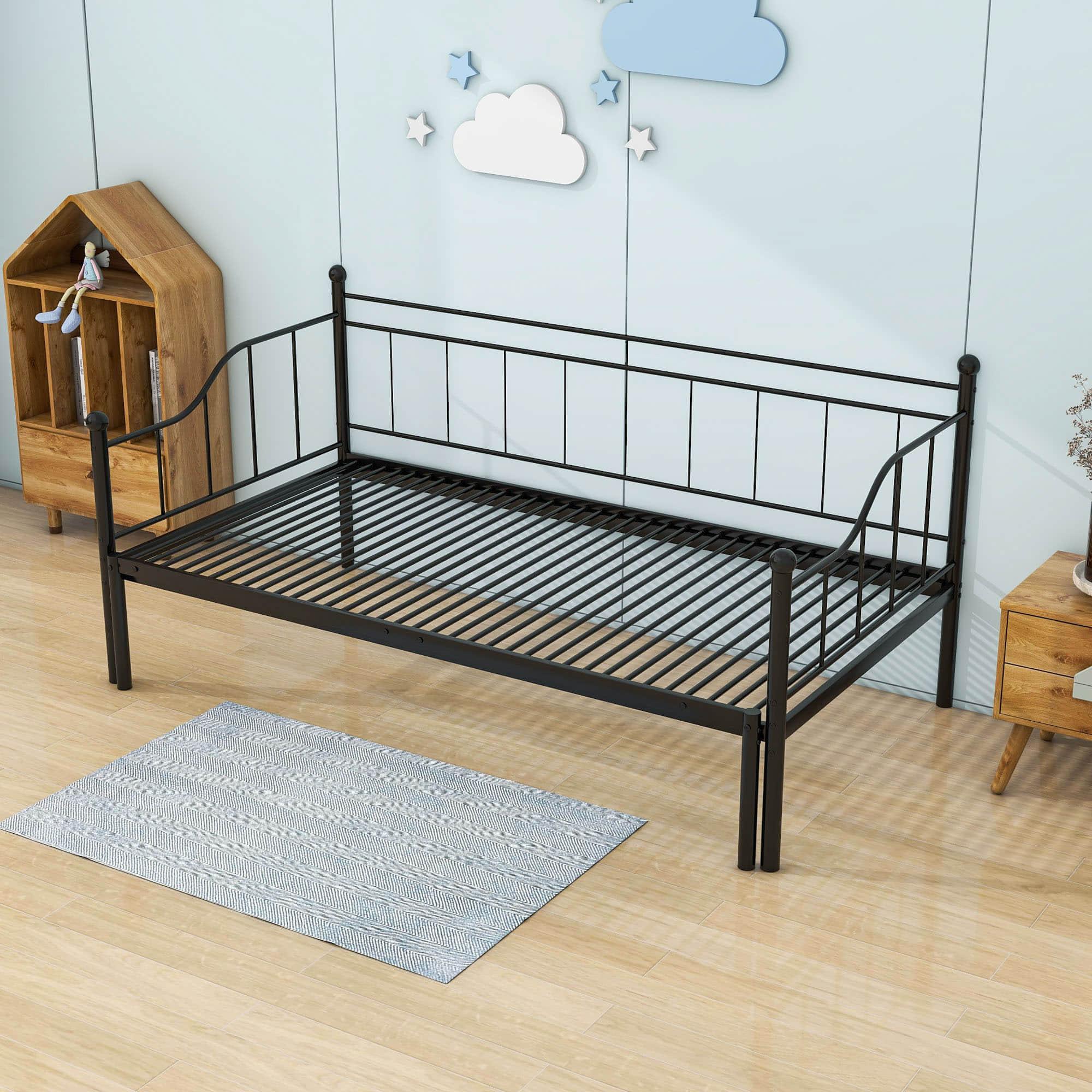 Metal Twin Daybed with Pop up Trundle