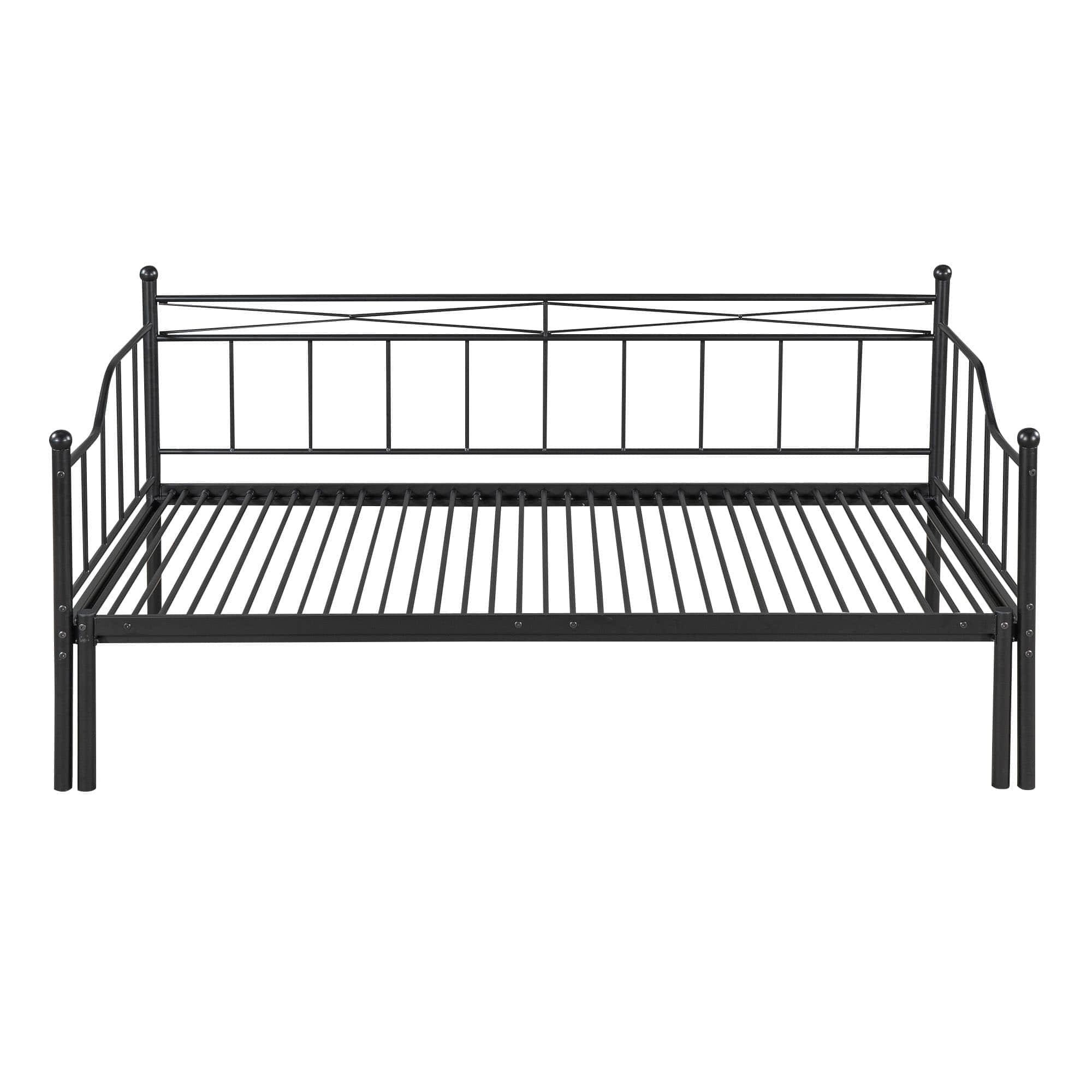 Metal Twin Daybed with Pop up Trundle