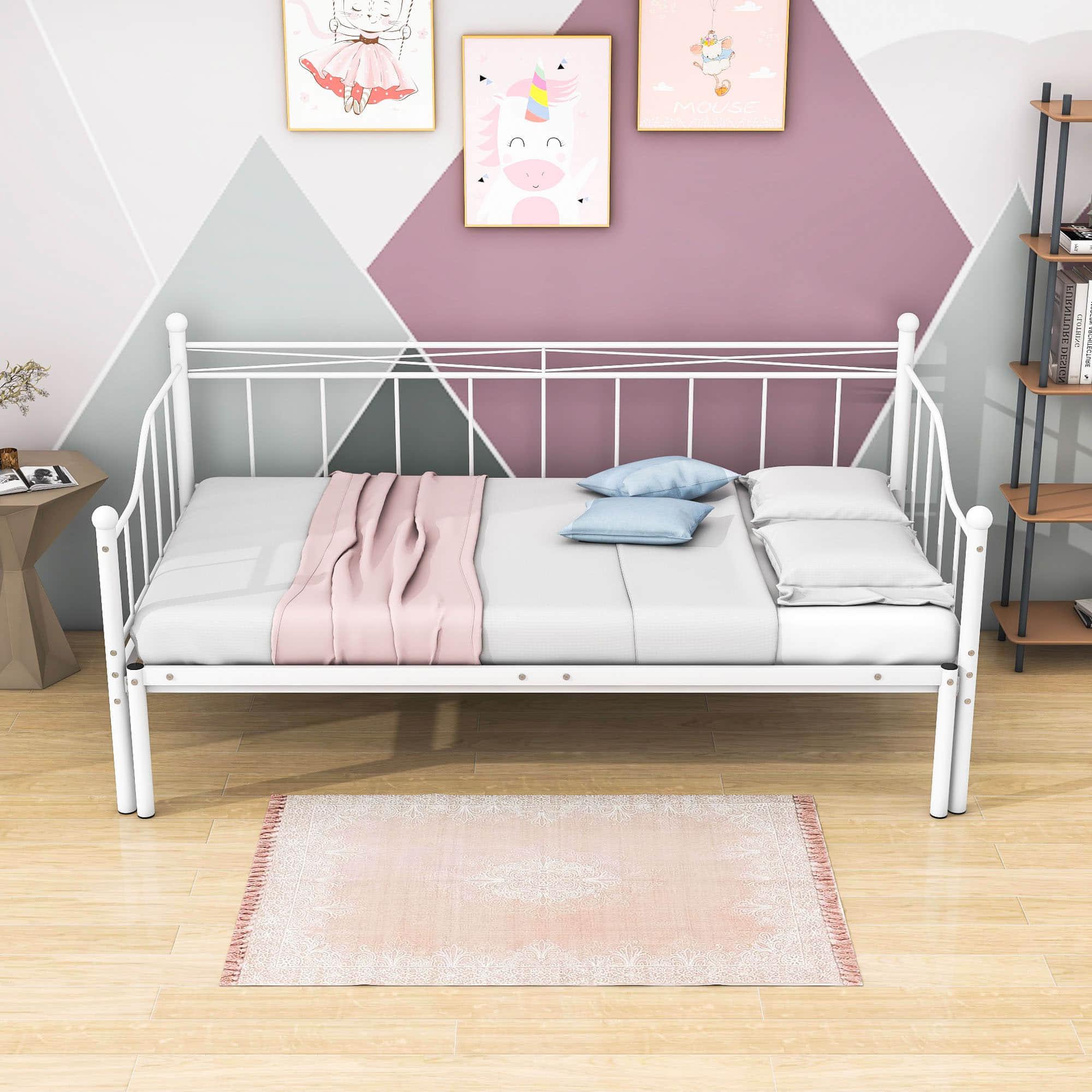 Metal Twin Daybed with Pop up Trundle