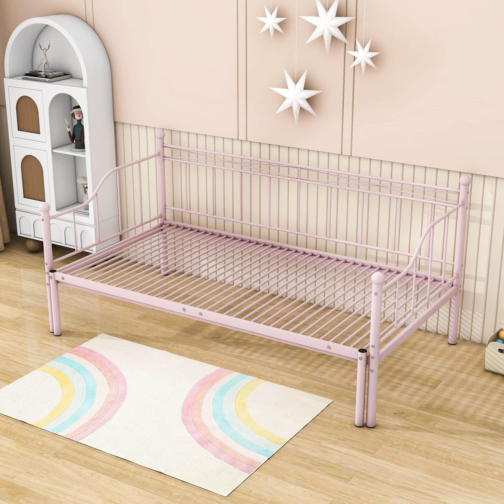 Metal Twin Daybed with Pop up Trundle