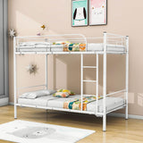 Twin Over Twin Bunk Beds for Kids, Adults - [Metal, Convertible, Small Room]