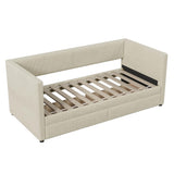 Upholstered Twin Daybed with Storage - [Drawers]