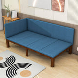 Linen Upholstered Twin Daybed Couch for Living Room