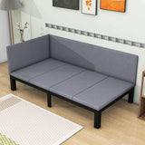 Linen Upholstered Twin Daybed Couch for Living Room