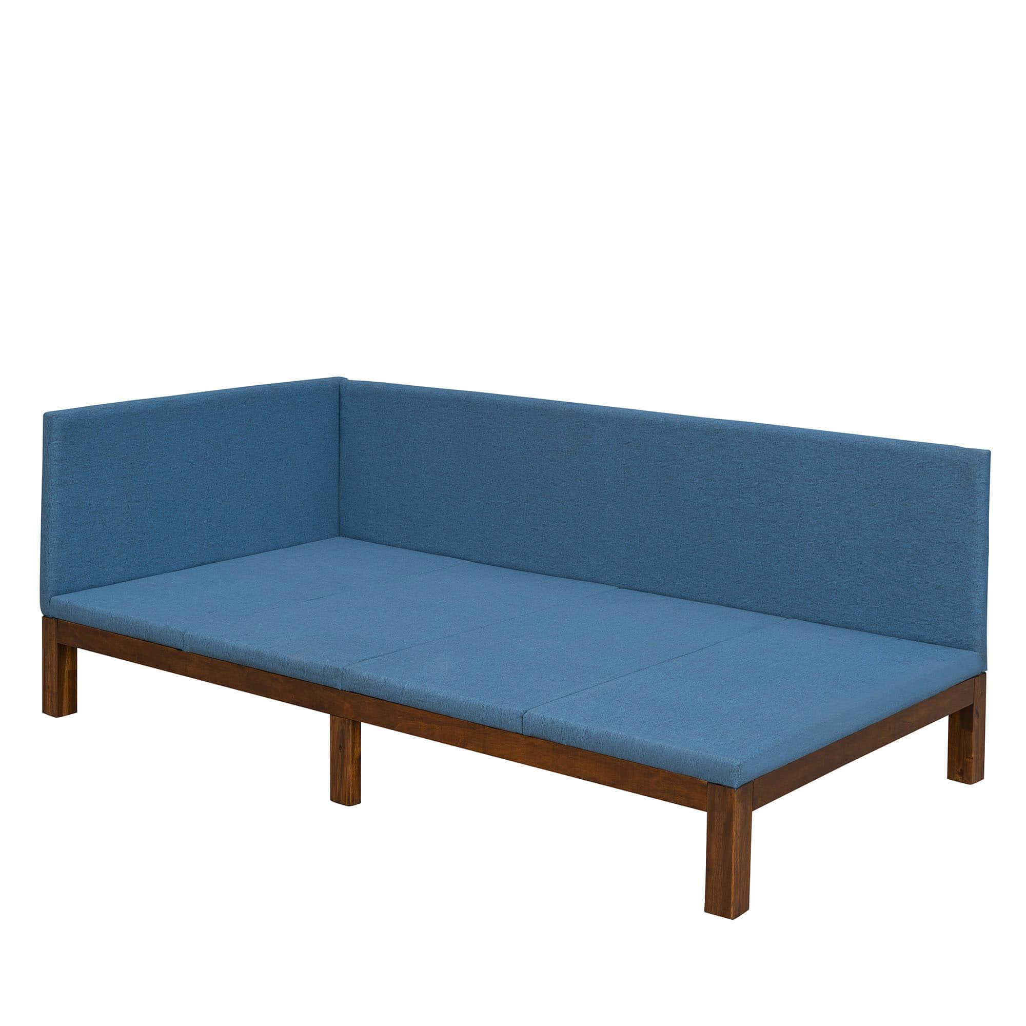 Linen Upholstered Twin Daybed Couch for Living Room